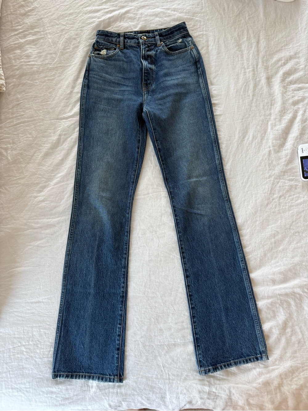 Khaite Danielle High-Rise Slim Leg Jeans
